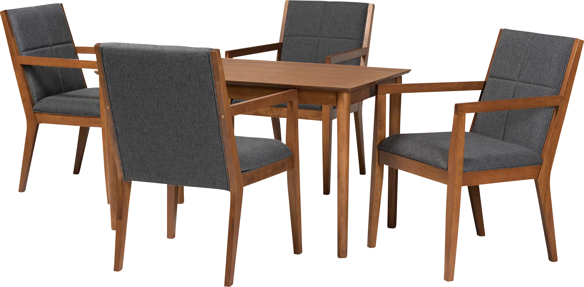 Vanehu Dark Gray 5 Pc Dining Set