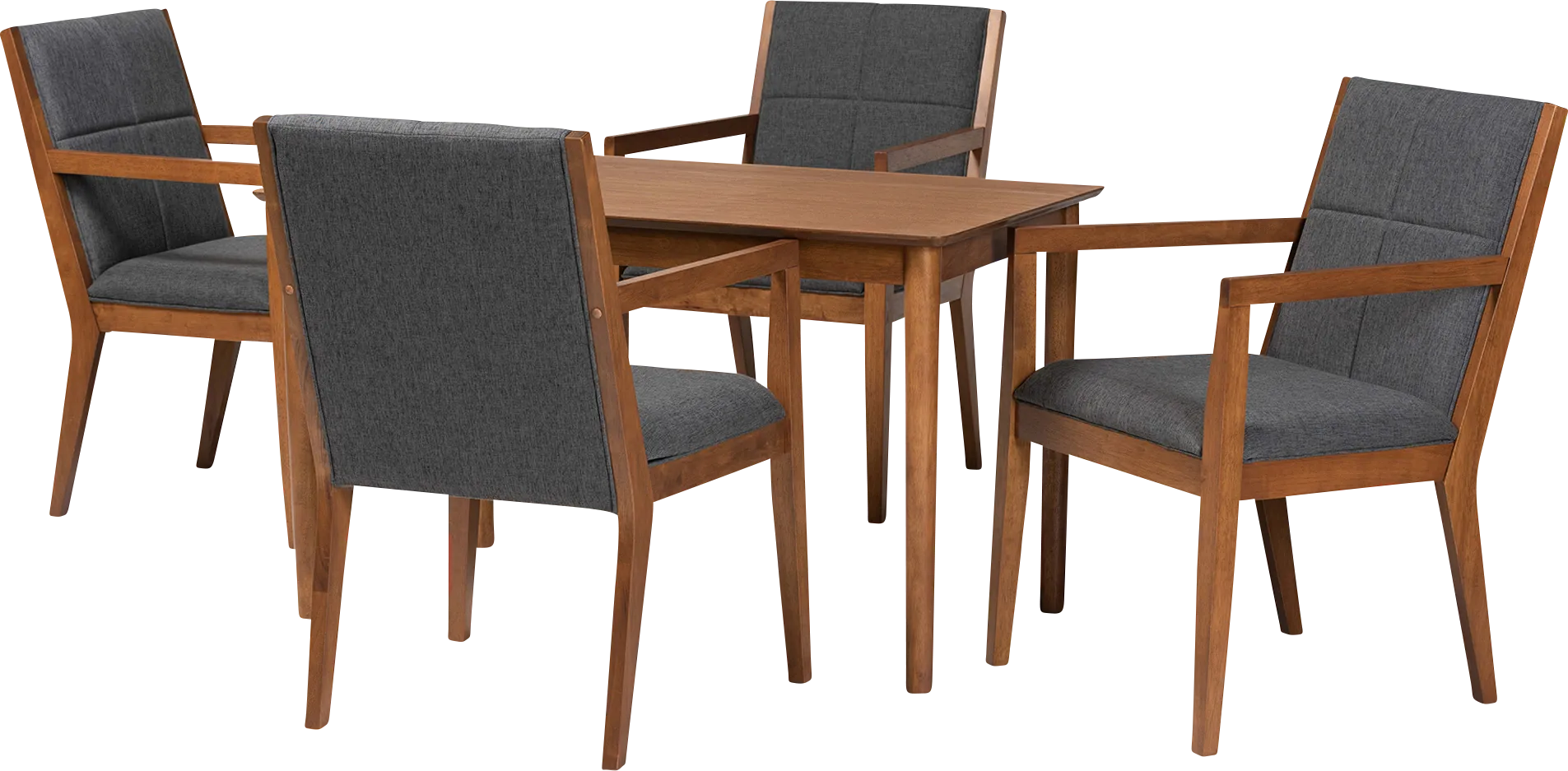 Vanehu Dark Gray 5 Pc Dining Set - Image 1
