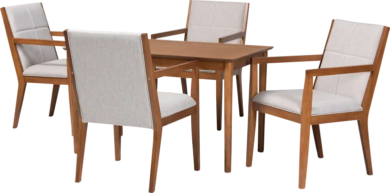 Vanehu Beige 5 Pc Dining Set
