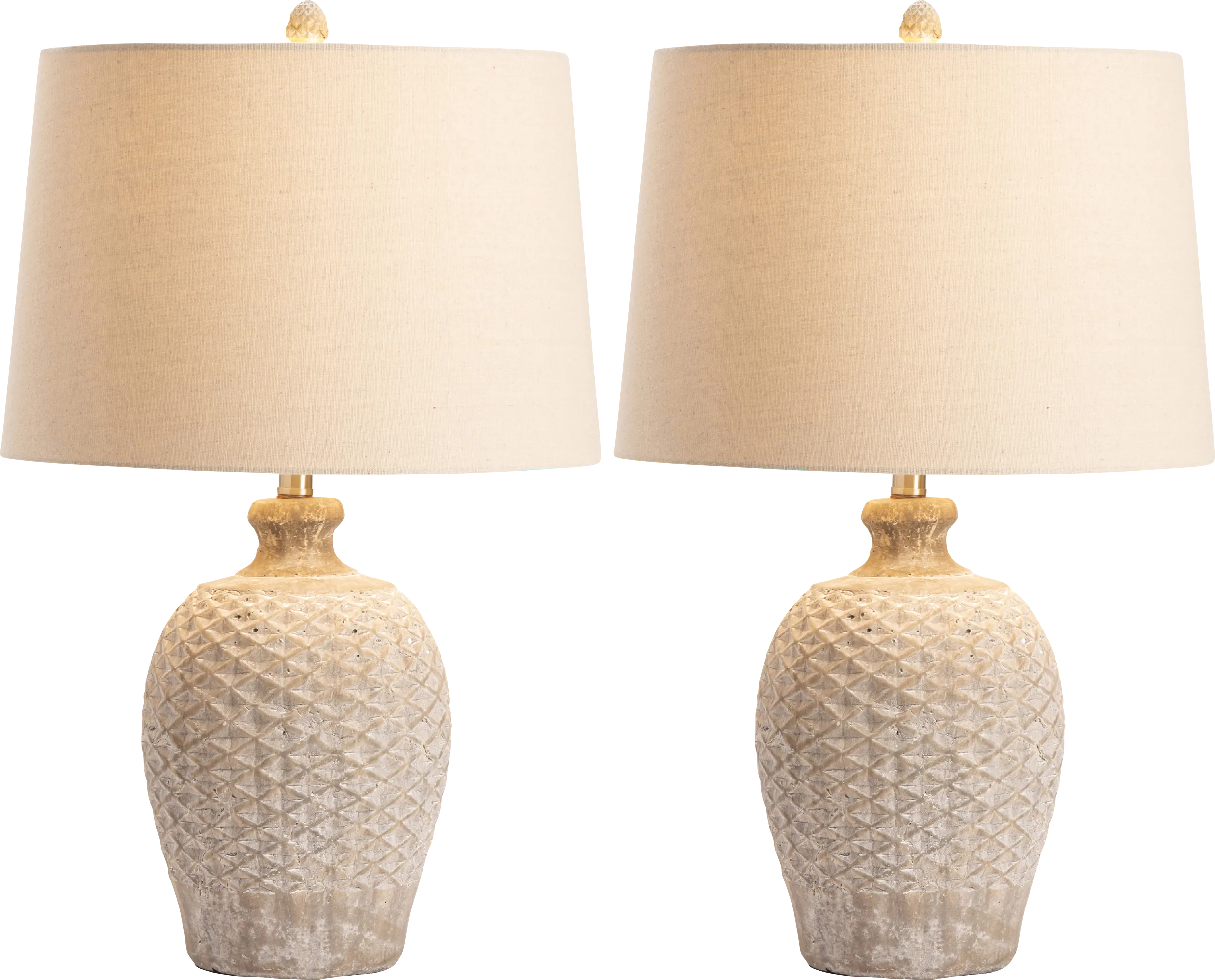 Idora Estates Cream Table Lamps, Set of 2 - Thumbnail - Image 1