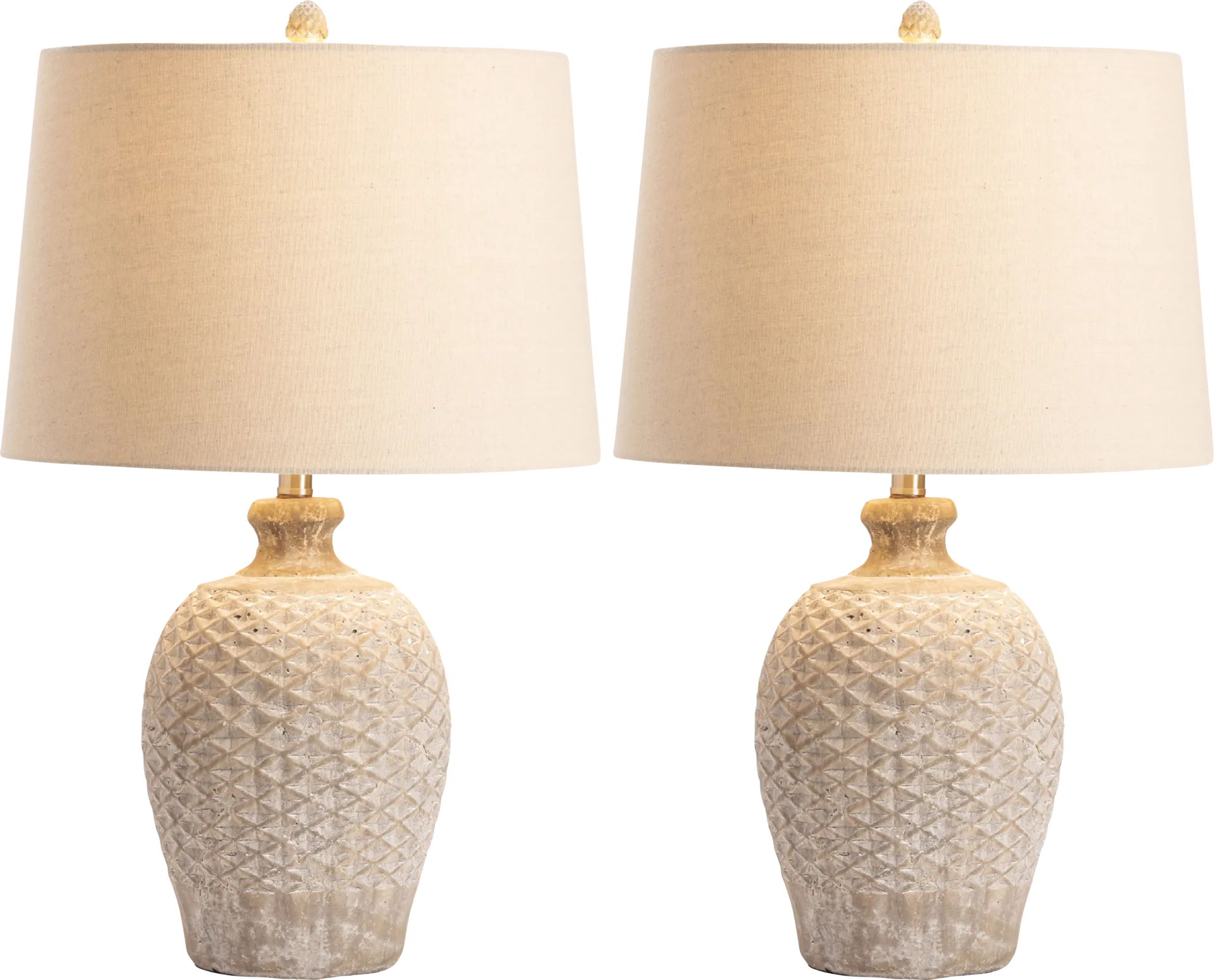 Idora Estates Cream Table Lamps, Set of 2 - Image 1