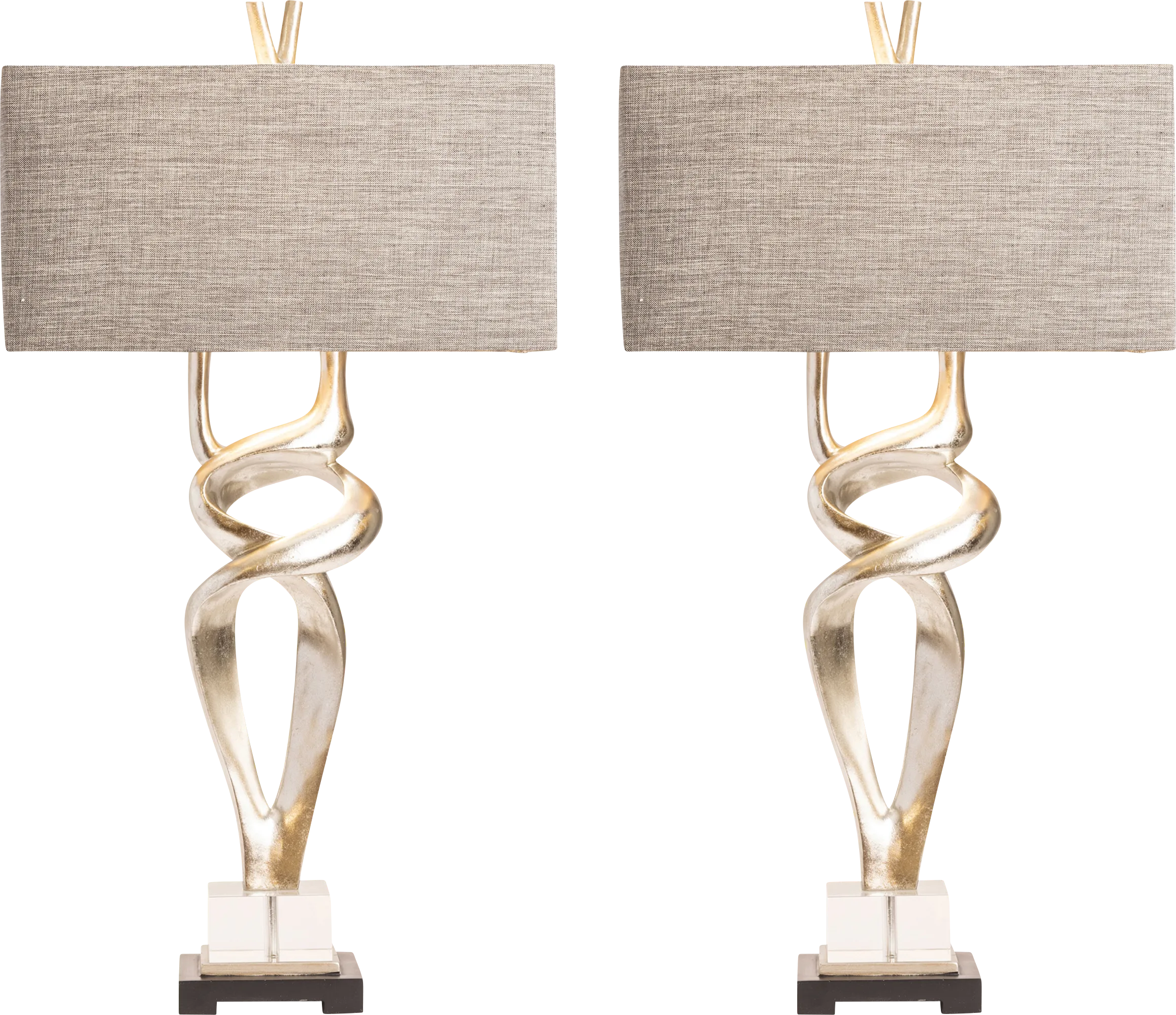 Ignacio Street Silver Table Lamps, Set of 2 - Thumbnail - Image 1