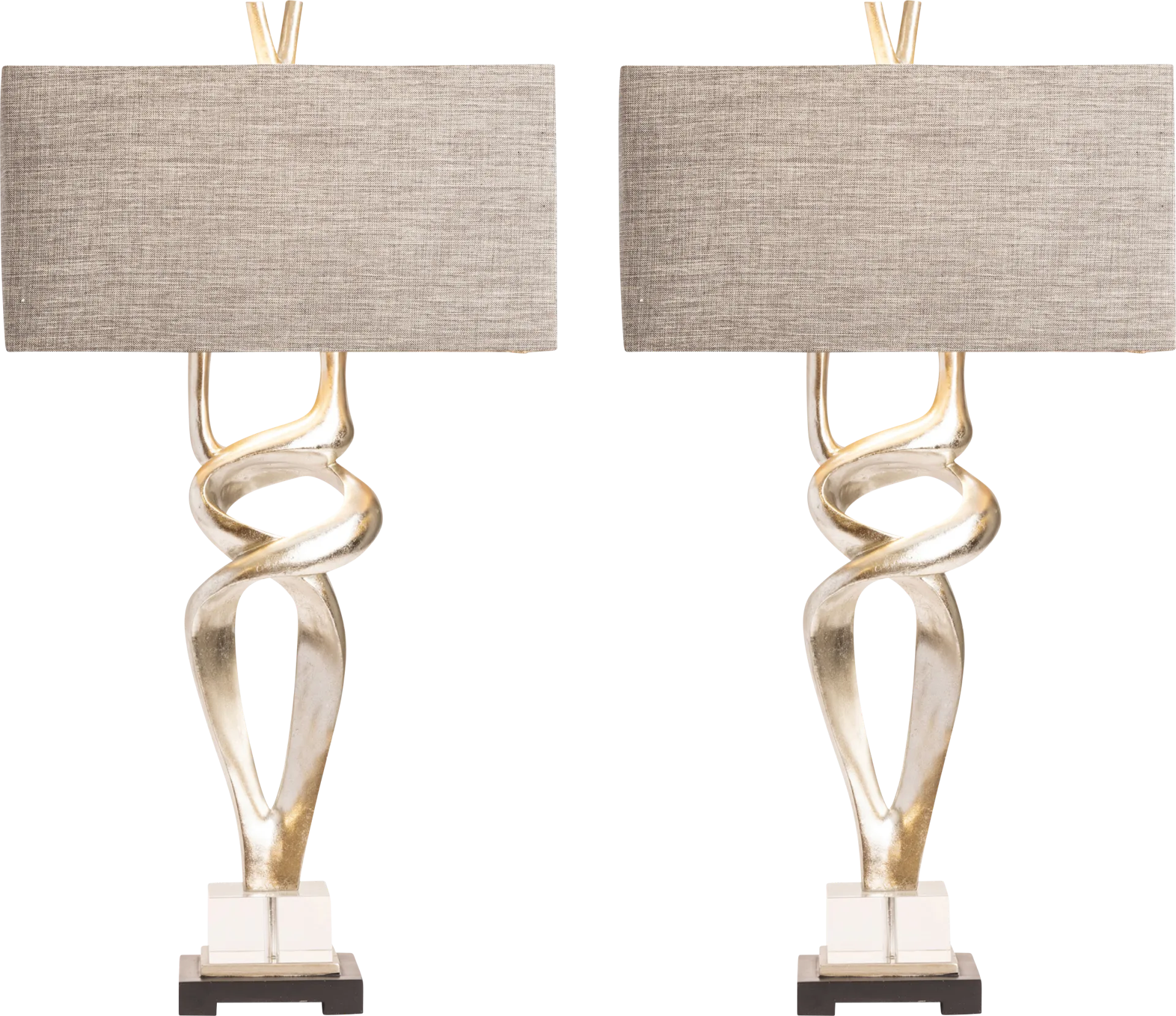 Ignacio Street Silver Table Lamps, Set of 2 - Image 1