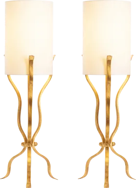 Leland Point Gold Table Lamps, Set of 2