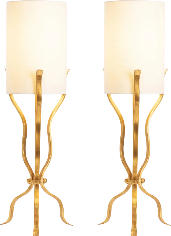 Leland Point Gold Table Lamps, Set of 2