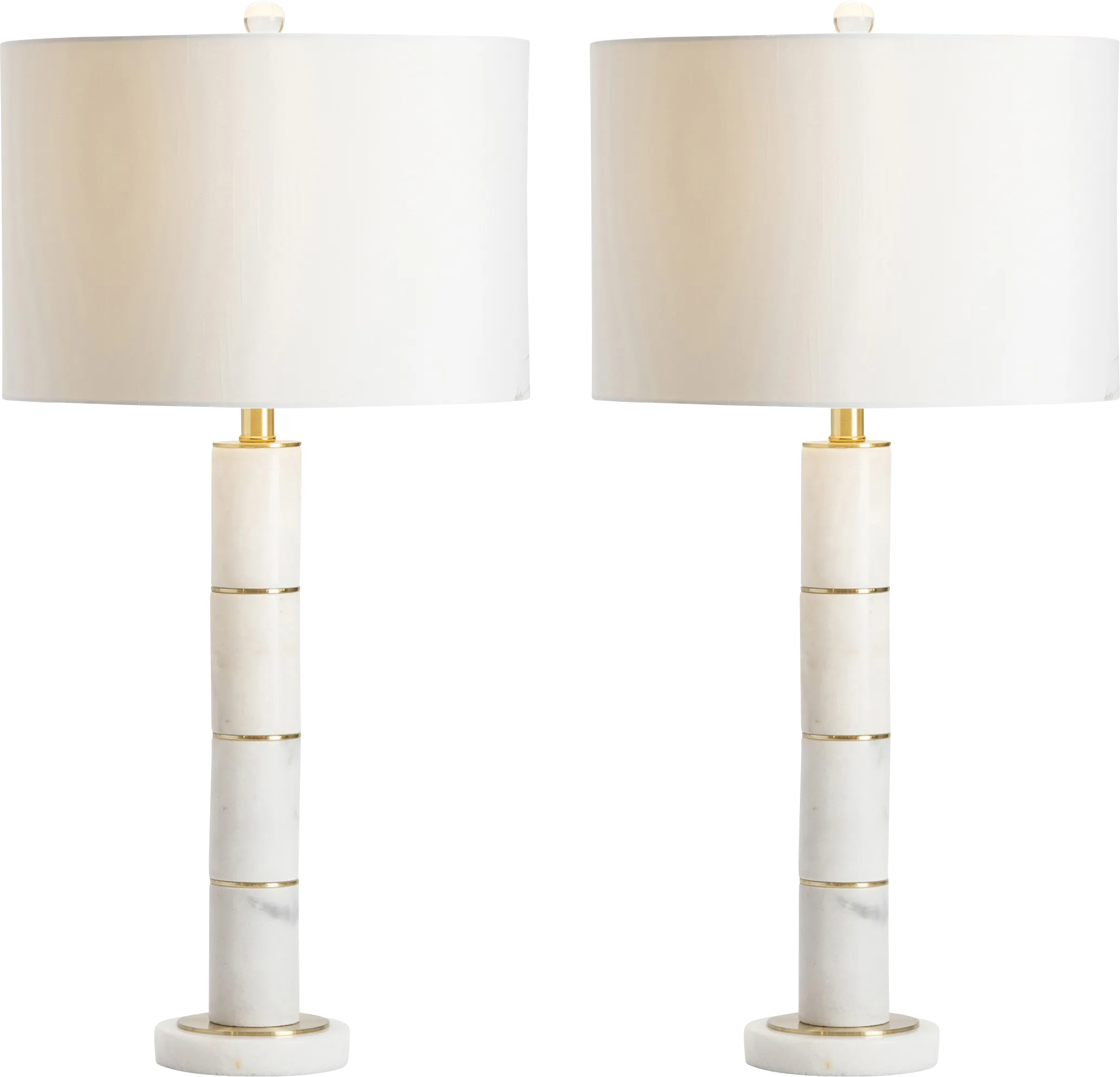 Naylor Gate White Table Lamps, Set of 2 - Thumbnail - Image 1