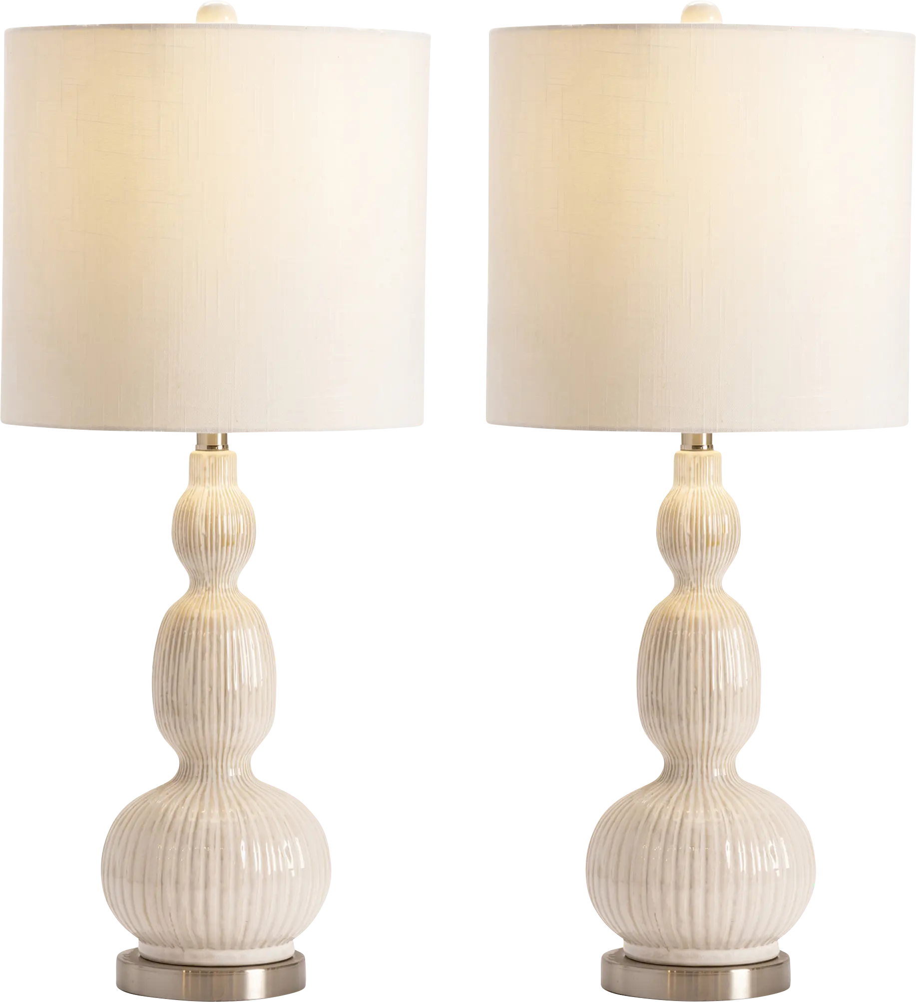 Dehon Creek White Lamp Set of 2