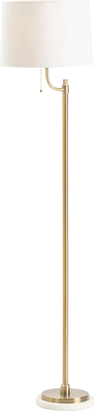 Onique Shores Brass Floor Lamp