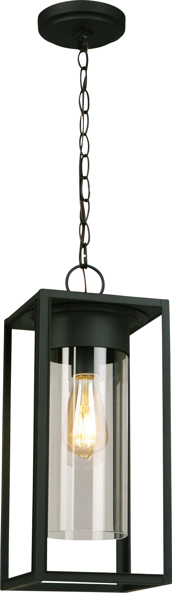 Justine Circle Black Outdoor Pendant