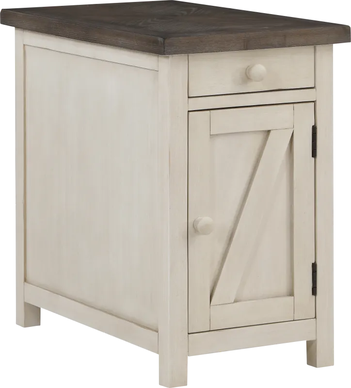 Hoege Cream Side Table