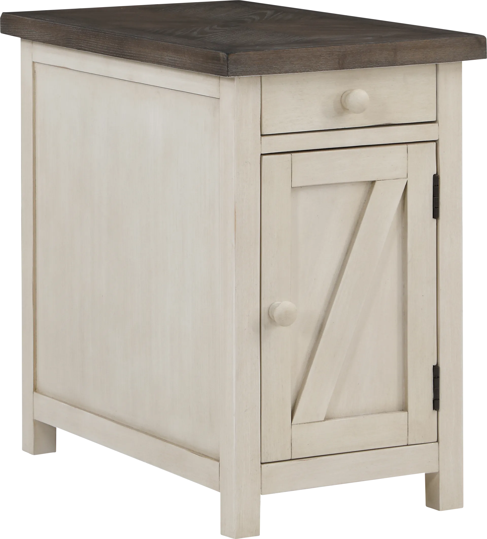 Hoege Cream Side Table - Image 1