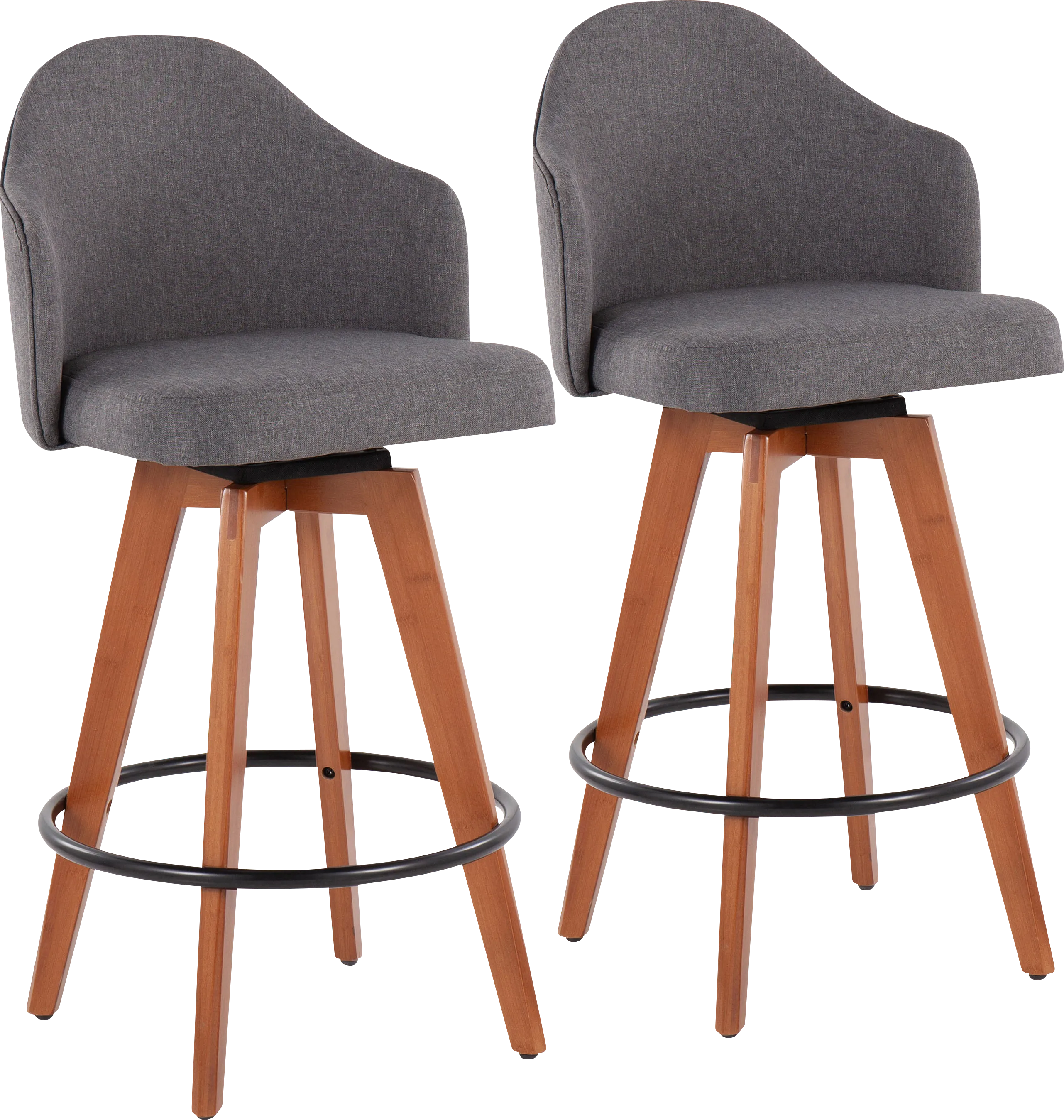 Aleiah Gray Counter Height Stool, Set of 2