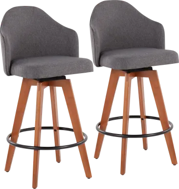 Aleiah Gray Counter Height Stool, Set of 2