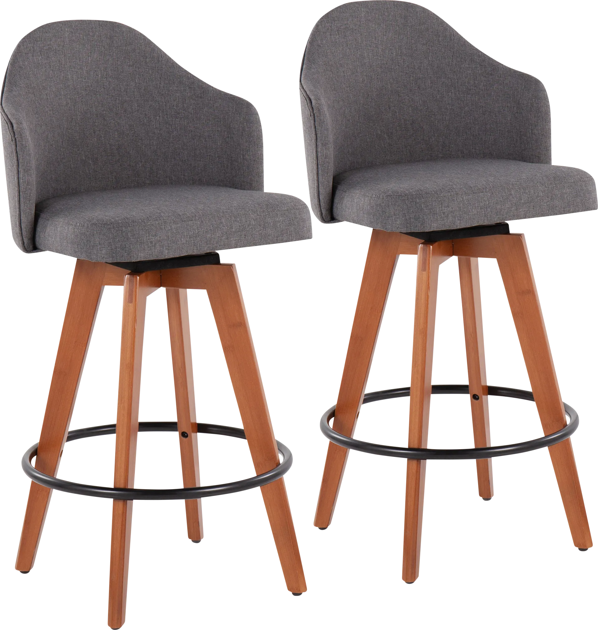 Aleiah Gray Counter Height Stool, Set of 2 - Image 1