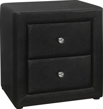 Stomner Black Nightstand