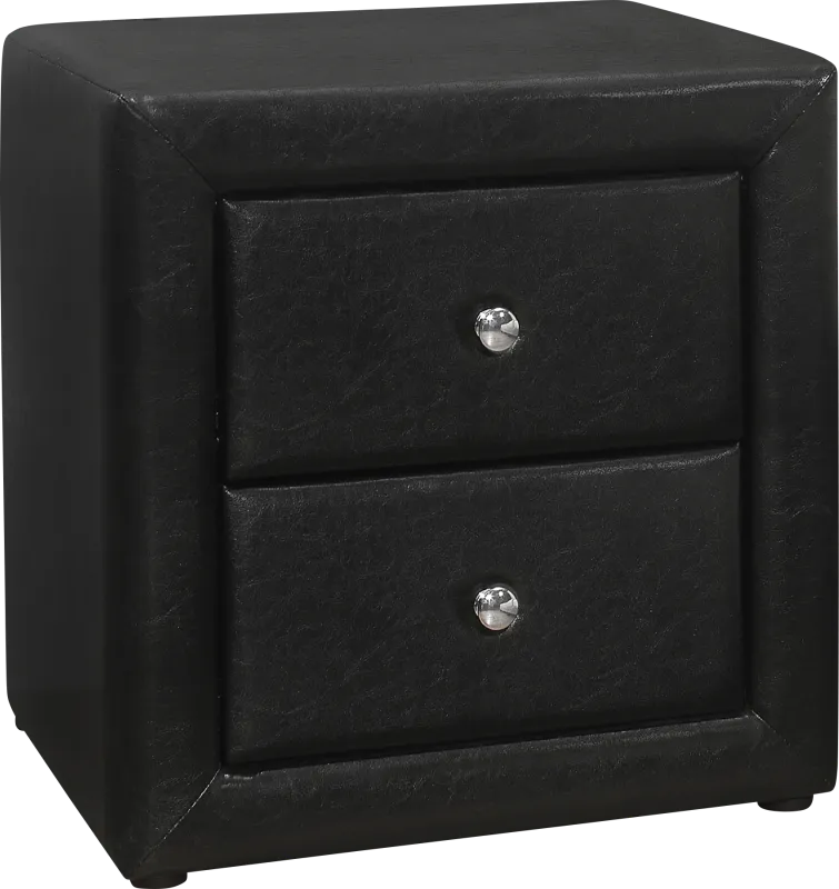 Stomner Black Nightstand
