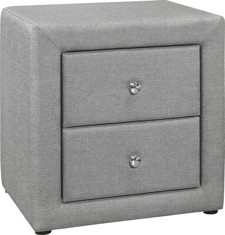 Stomner Light Gray Nightstand