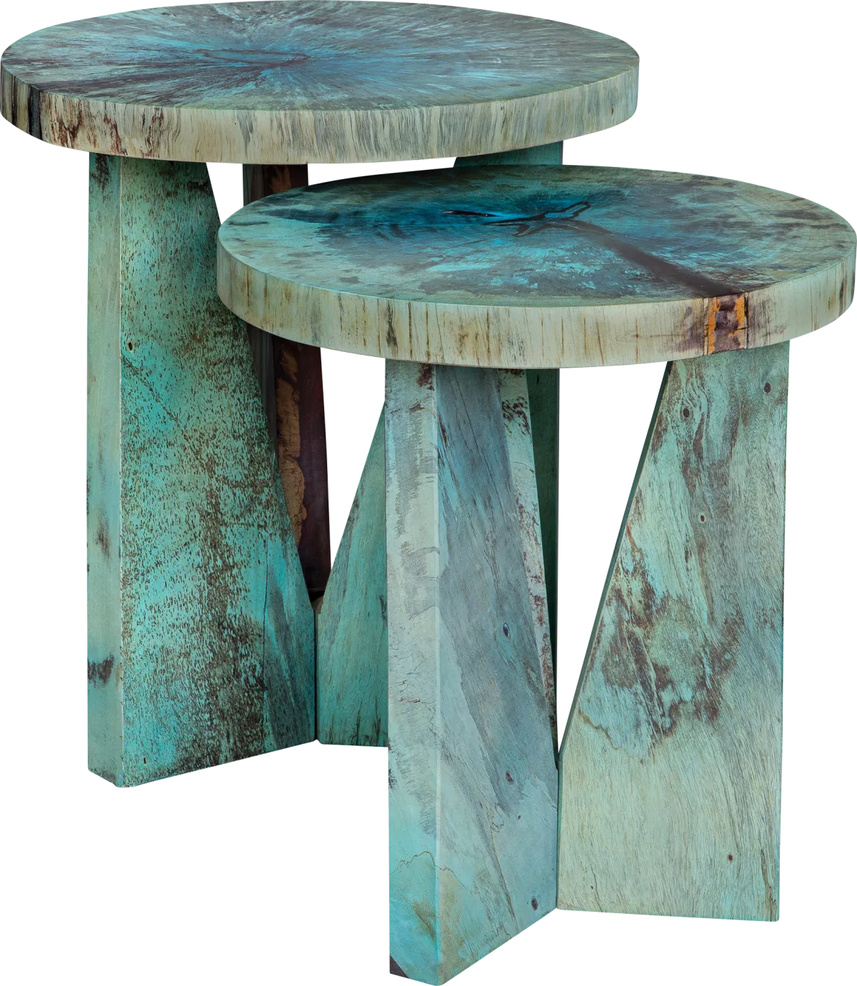 Table Design Color:blue Amara Jean Blue Colors Set Of 2 Nesting Tables | Rooms to Go