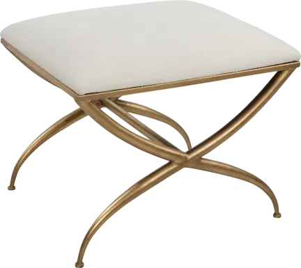 Calaria White Accent Bench