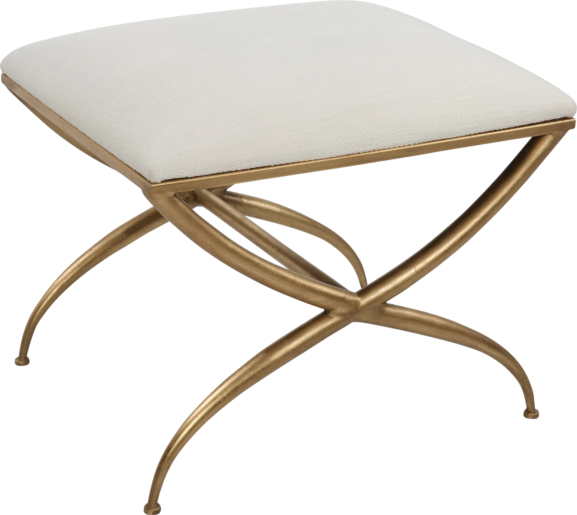 Calaria White Accent Bench