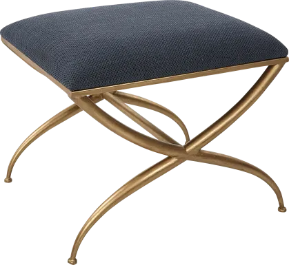 Calaria Navy Accent Bench