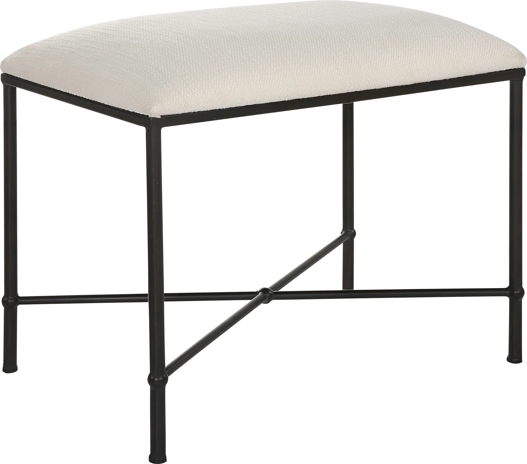 Cenera White Accent Bench - Thumbnail - Image 1