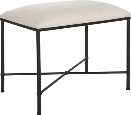 Cenera White Accent Bench