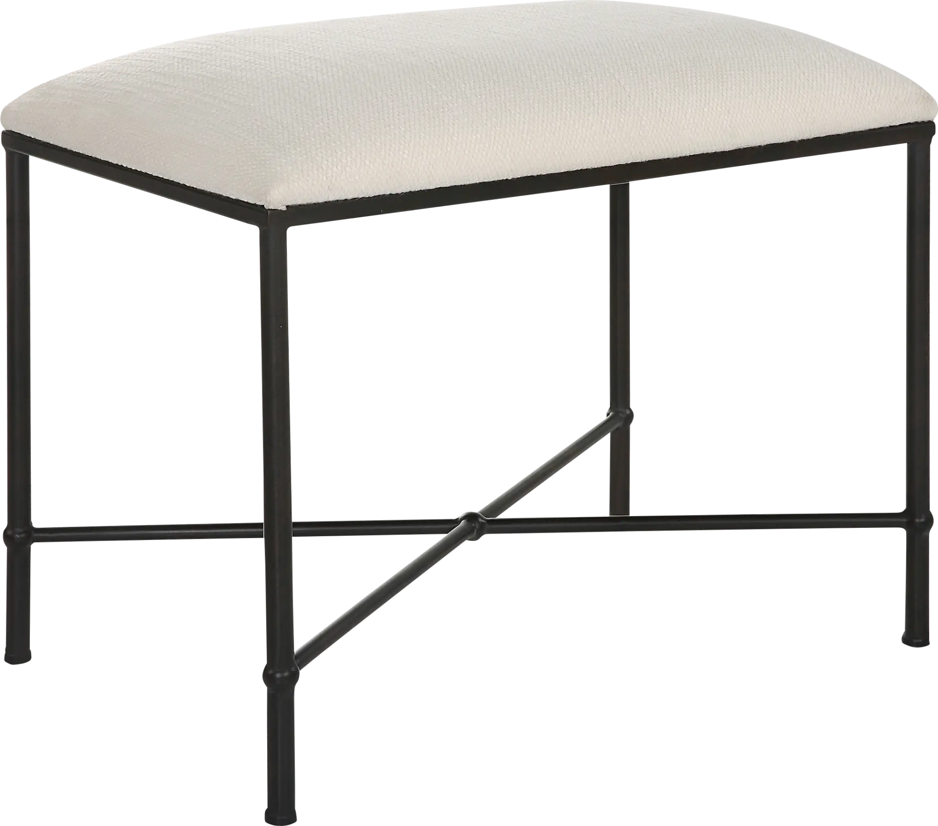 Cenera White Accent Bench