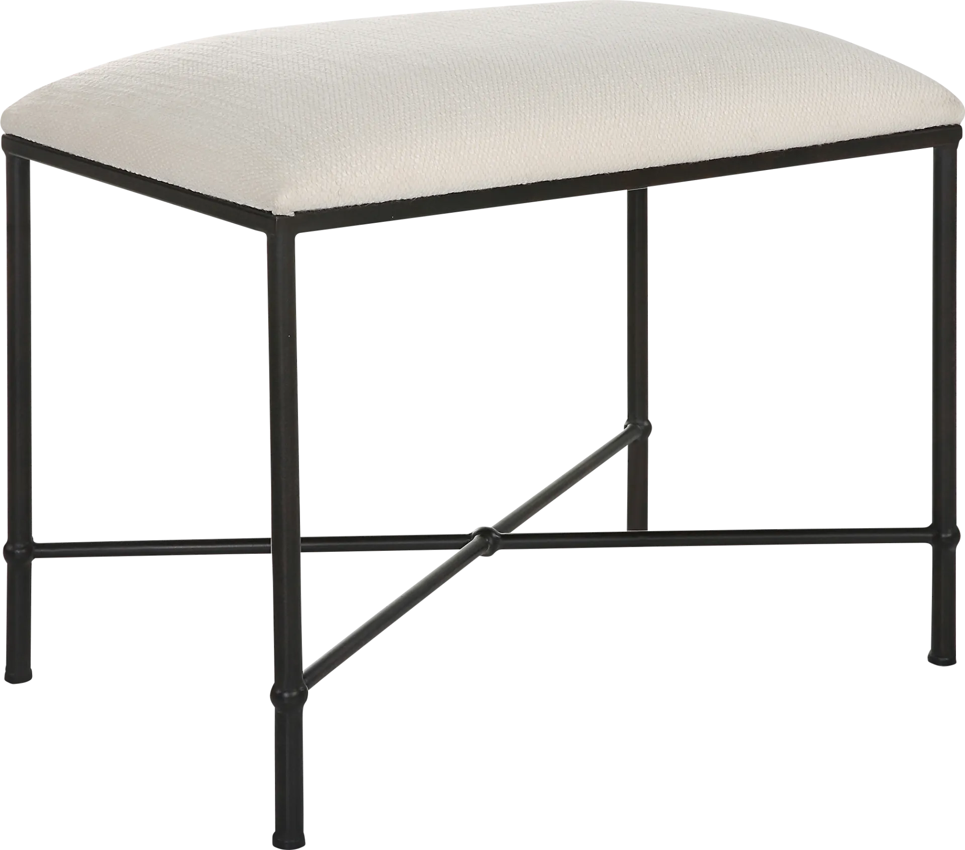 Cenera White Accent Bench - Image 1