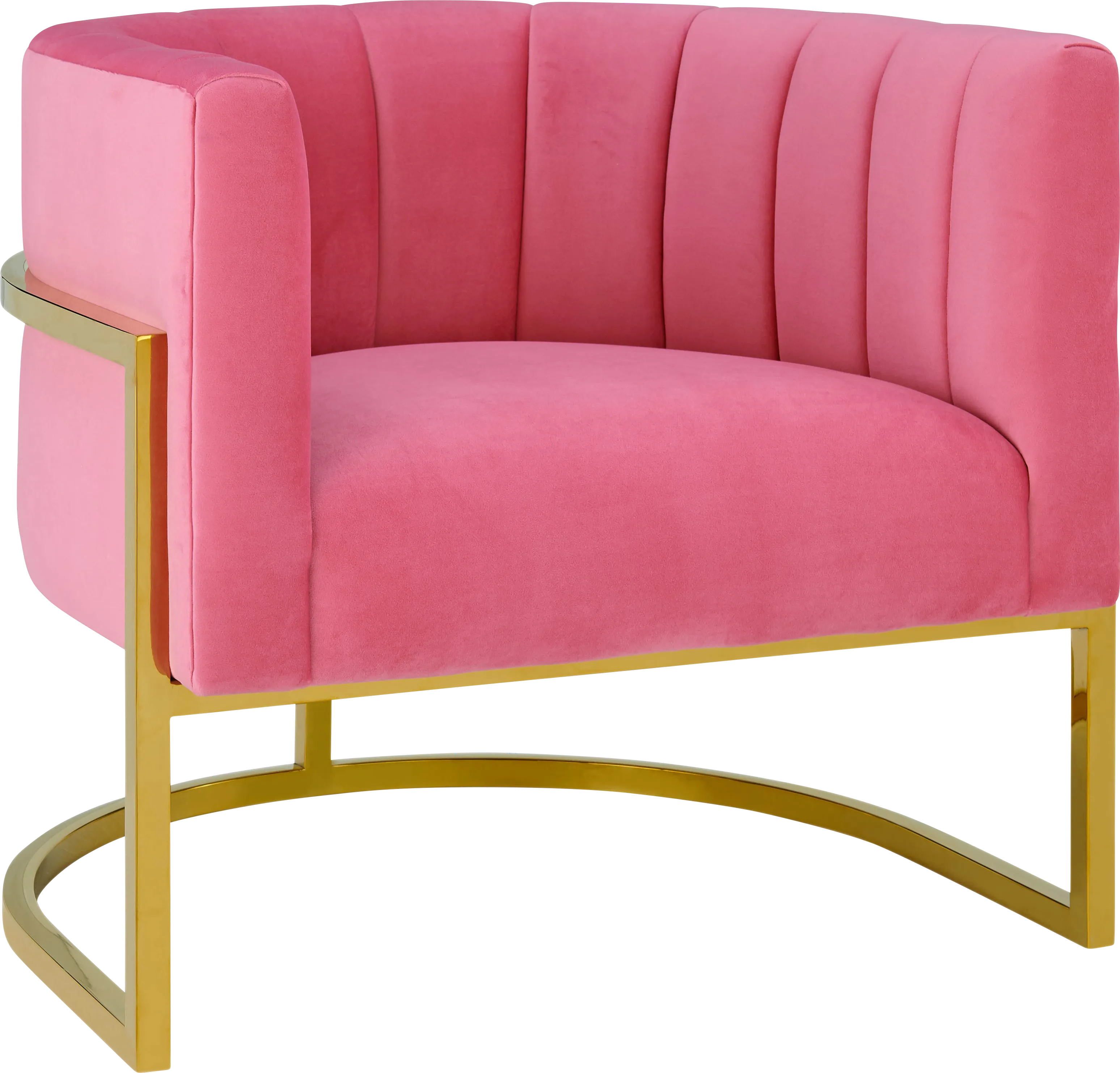 Maggie Lane I Pink Rose Accent Chair