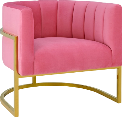Maggie Lane I Pink Rose Accent Chair