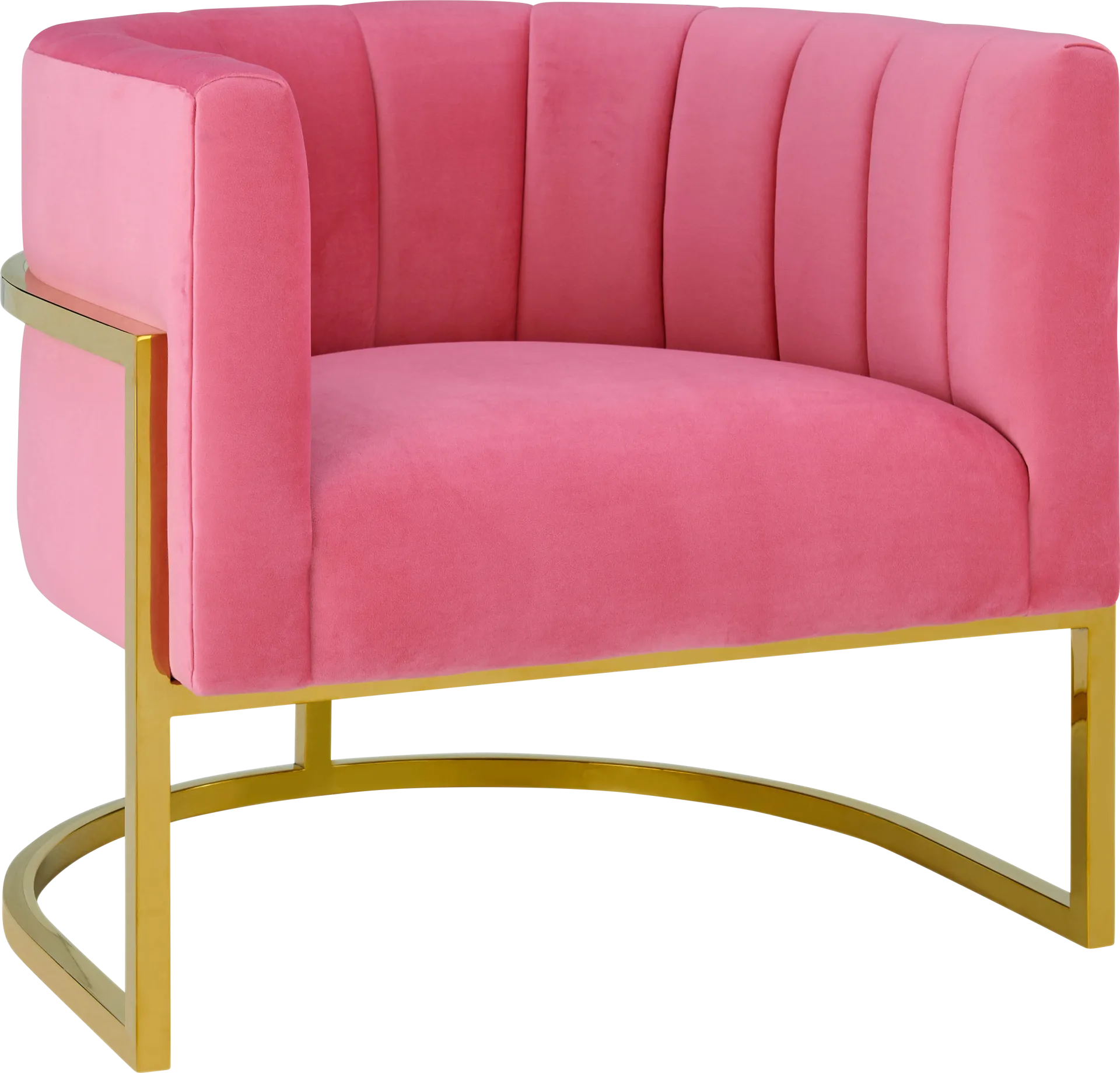 Maggie Lane I Pink Rose Accent Chair - Image 1