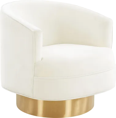 Toleah Cream Accent Chair