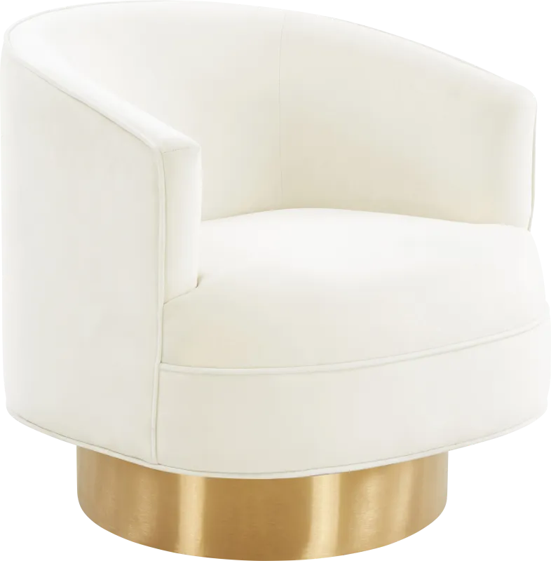 Toleah Cream Accent Chair