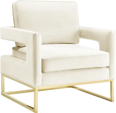 Belldid II Cream Accent Chair