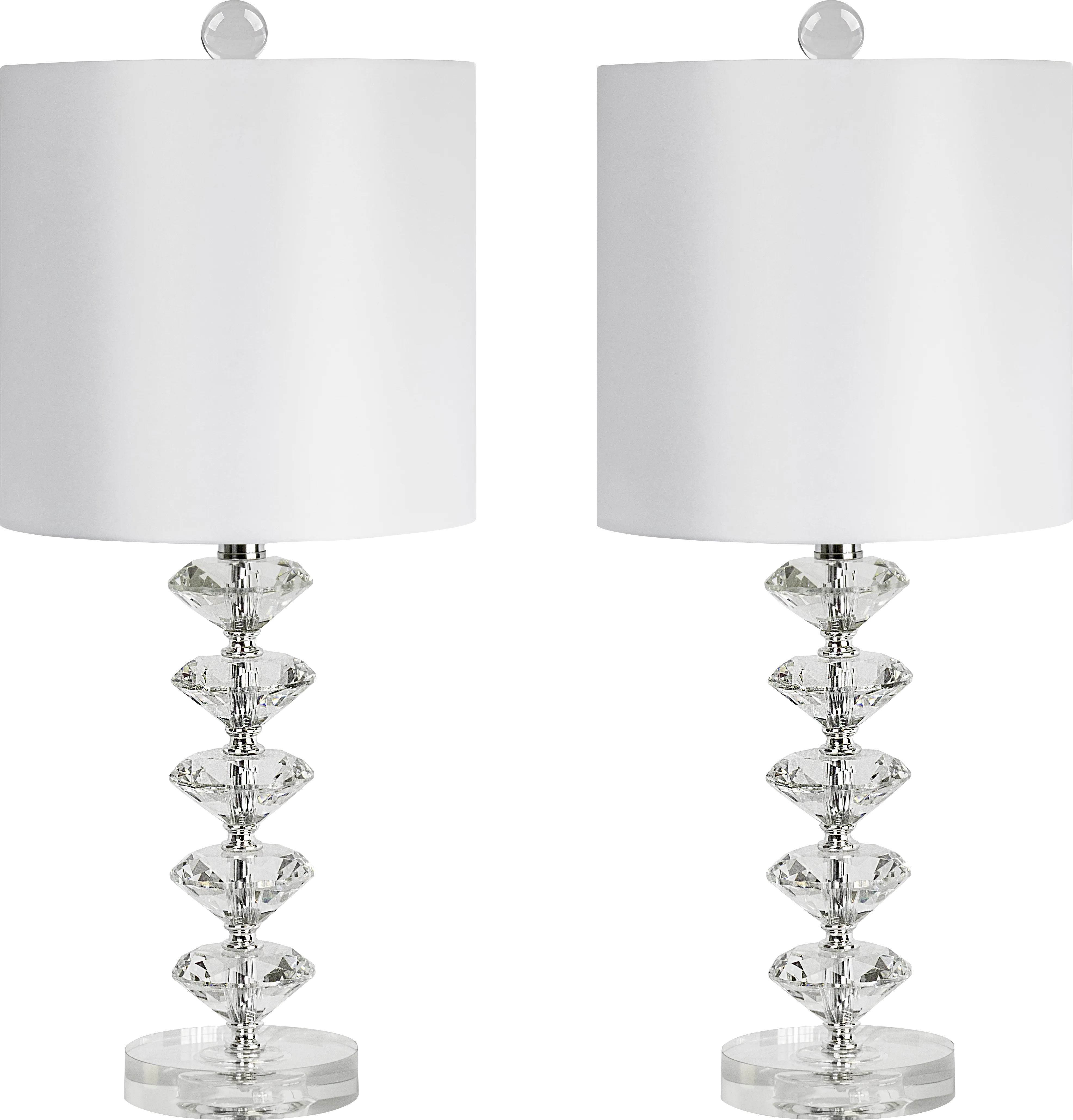 Neloula Road Clear Table Lamps, Set of 2 - Thumbnail - Image 1