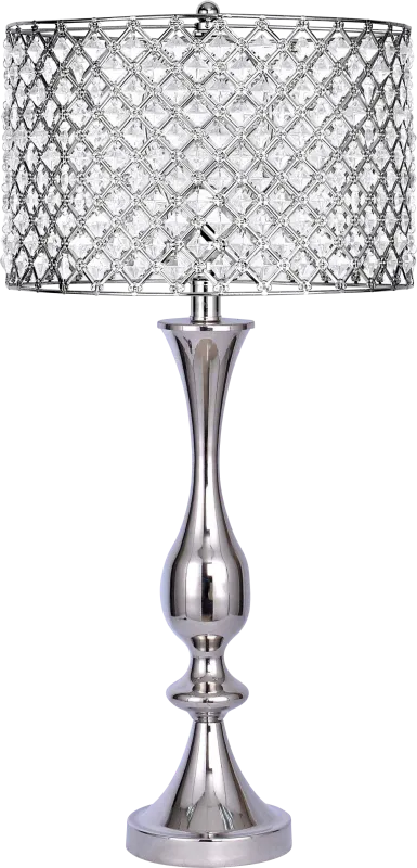 Darwin Circle Silver Lamp