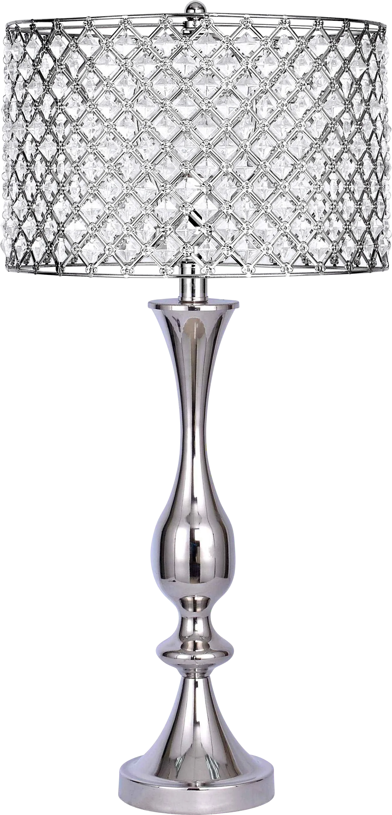 Darwin Circle Silver Lamp - Image 1