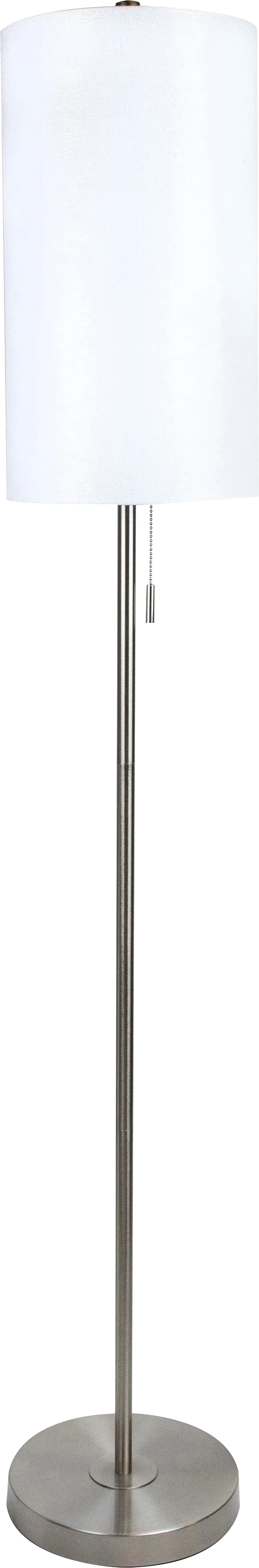Patricia Boulevard Silver Floor Lamp - Image 1
