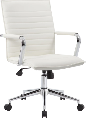 Bergdale White Office Chair