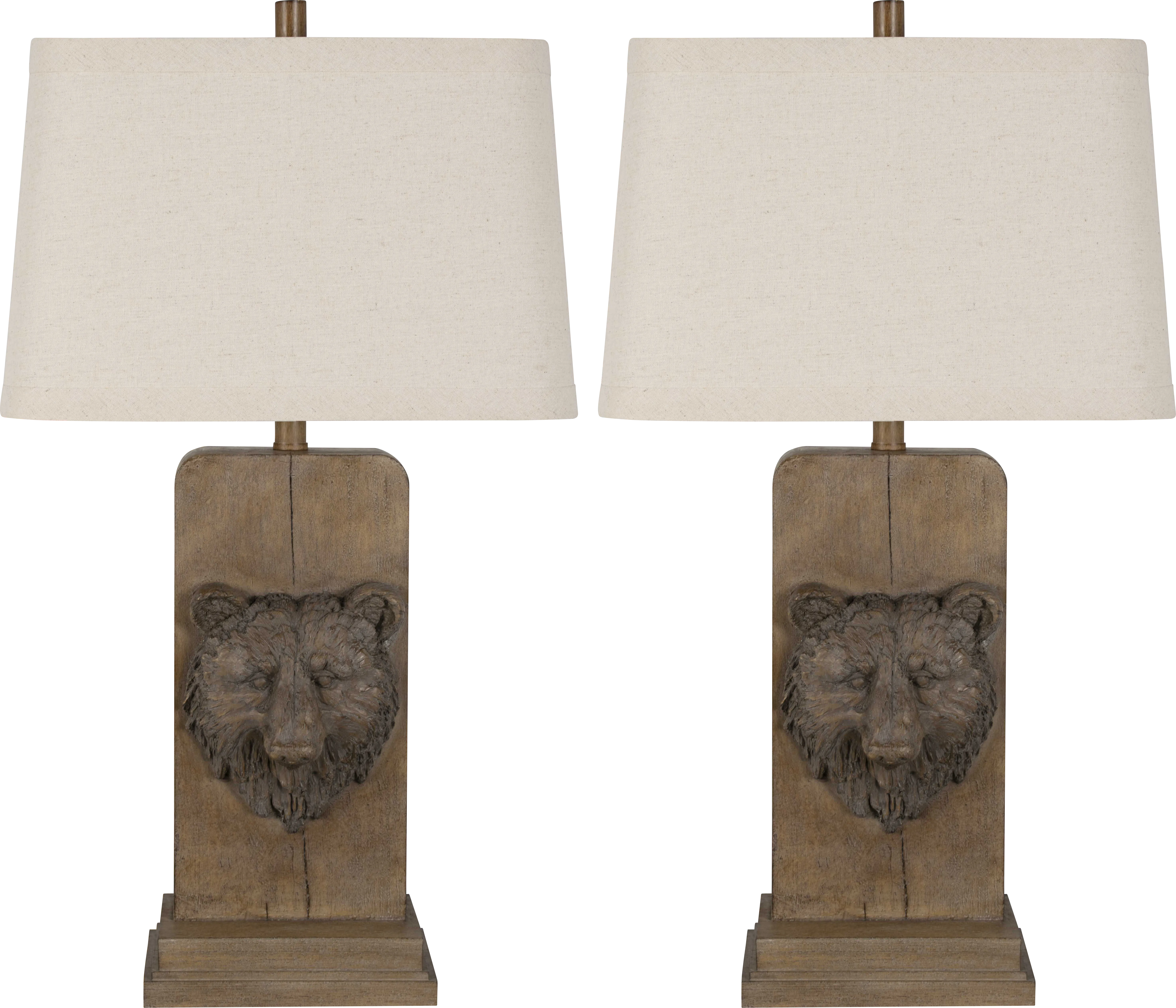 Keim Cove Brown Table Lamps, Set of 2 - Thumbnail - Image 1