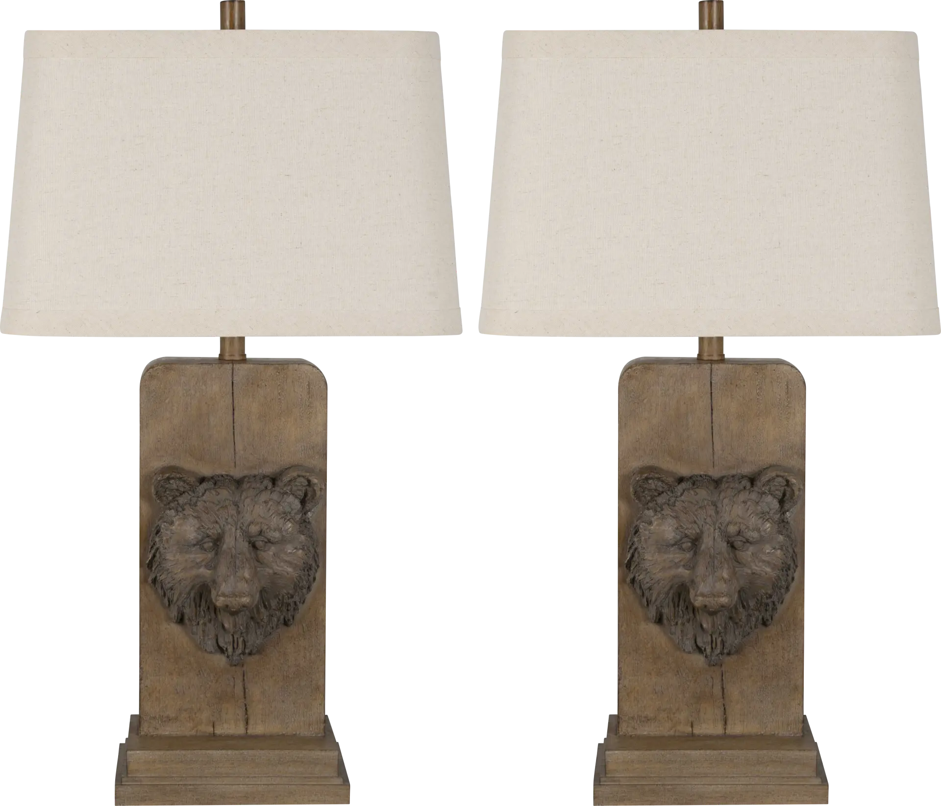 Keim Cove Brown Table Lamps, Set of 2