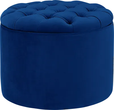 Candellar Navy Storage Ottoman