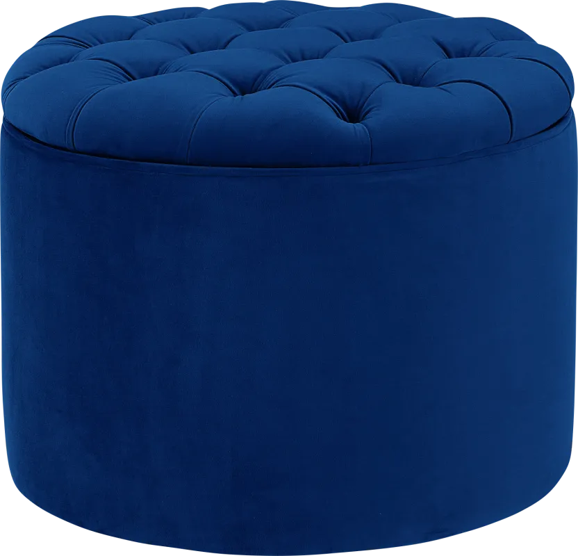 Candellar Navy Storage Ottoman