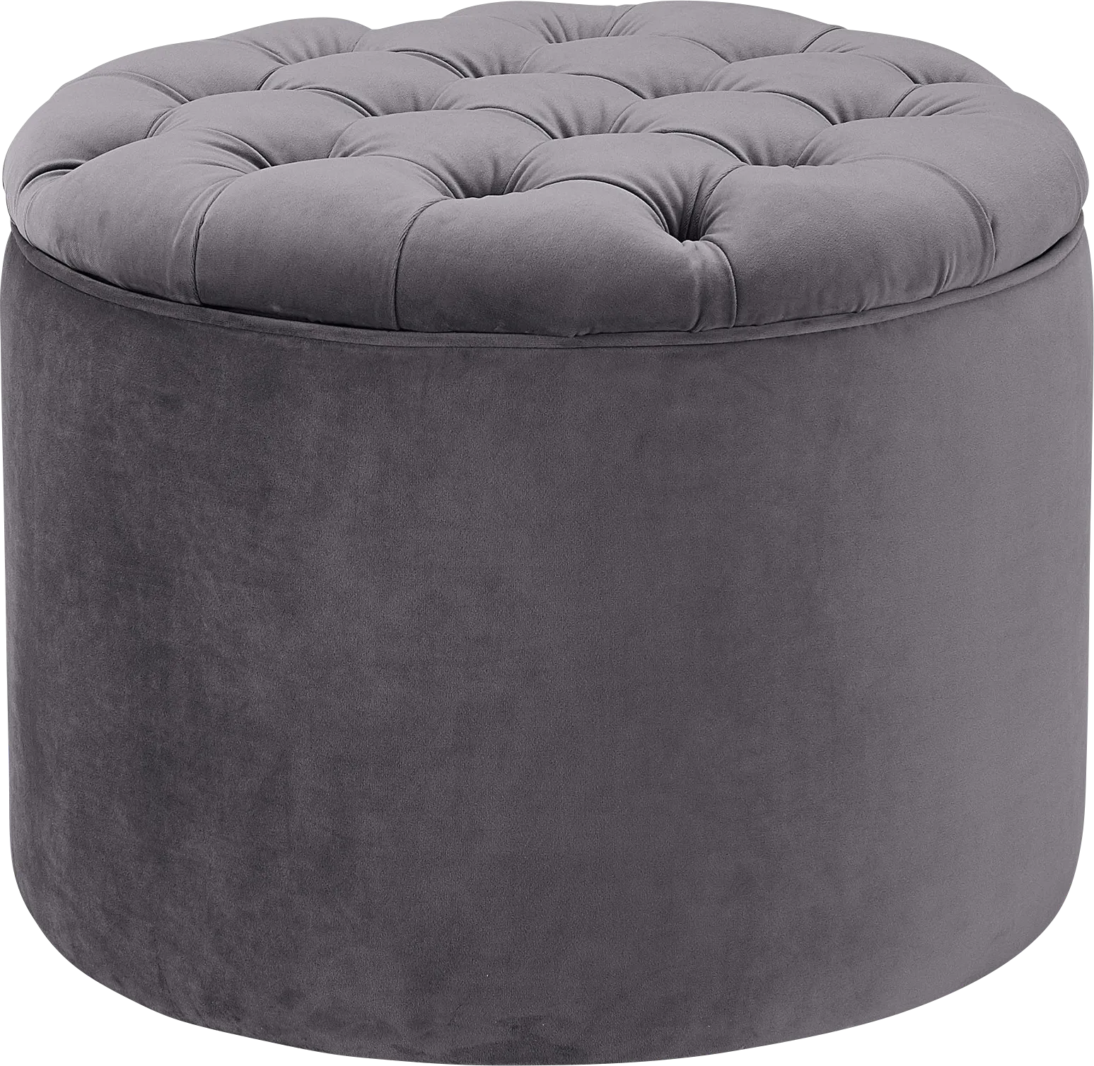 Candellar Gray Storage Ottoman - Image 1