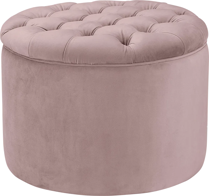 Candellar Mauve Storage Ottoman