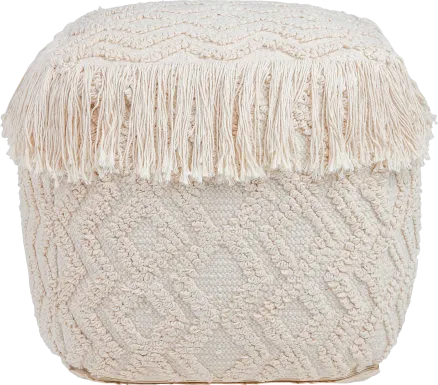 Dinca Cream Pouf