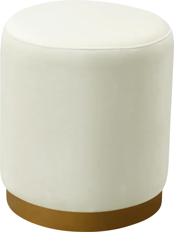 Talia Ren Cream Ottoman