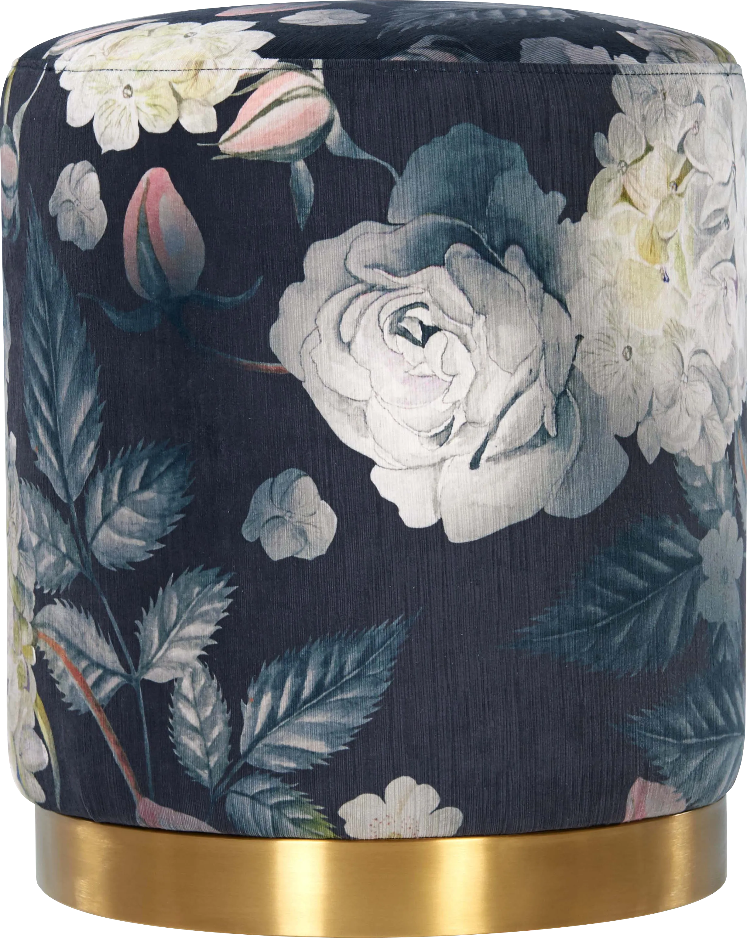 Talia Ren Navy Ottoman - Thumbnail - Image 1