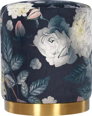 Talia Ren Navy Ottoman